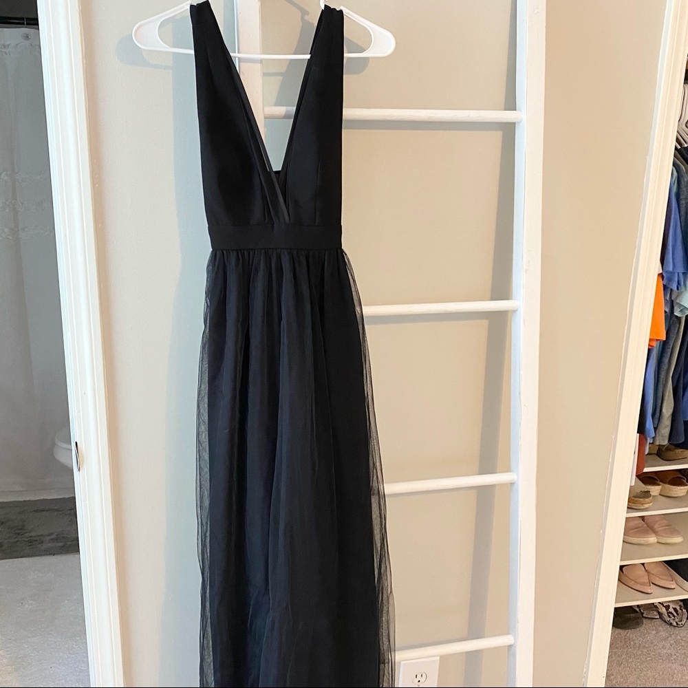 Long black formal dress
